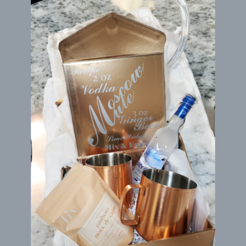Rose Gold Elegance: Moscow Mule Luxury Gift Set